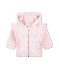 Cardigan à capuche en molleton - Marshmallow