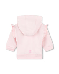 Cardigan à capuche en molleton - Marshmallow