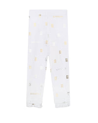 Pantalon legging en coton - Blanc