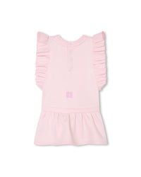 Robe à manches courtes en coton - Marshmallow
