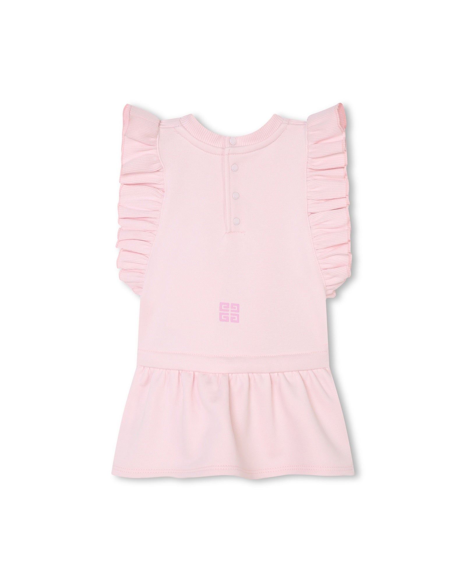 Robe à manches courtes en coton - Marshmallow