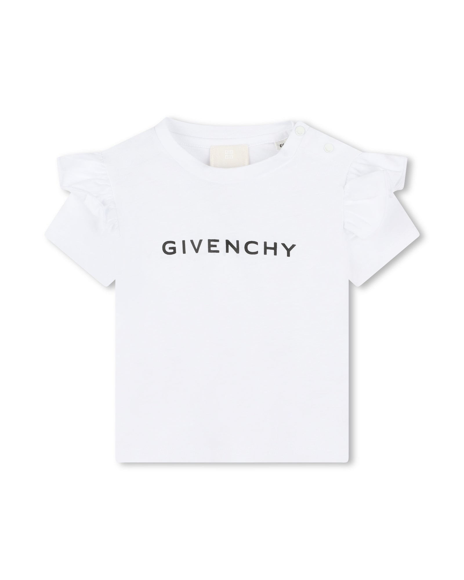 T-shirt à fermeture pressionnée - Blanc