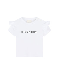 T-shirt with press stud fastening - White