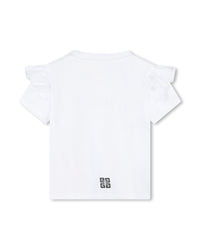 T-shirt à fermeture pressionnée - Blanc