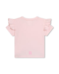 T-shirt with press stud fastening - Marshmallow