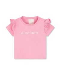 T-shirt with press stud fastening - Rose Friandi