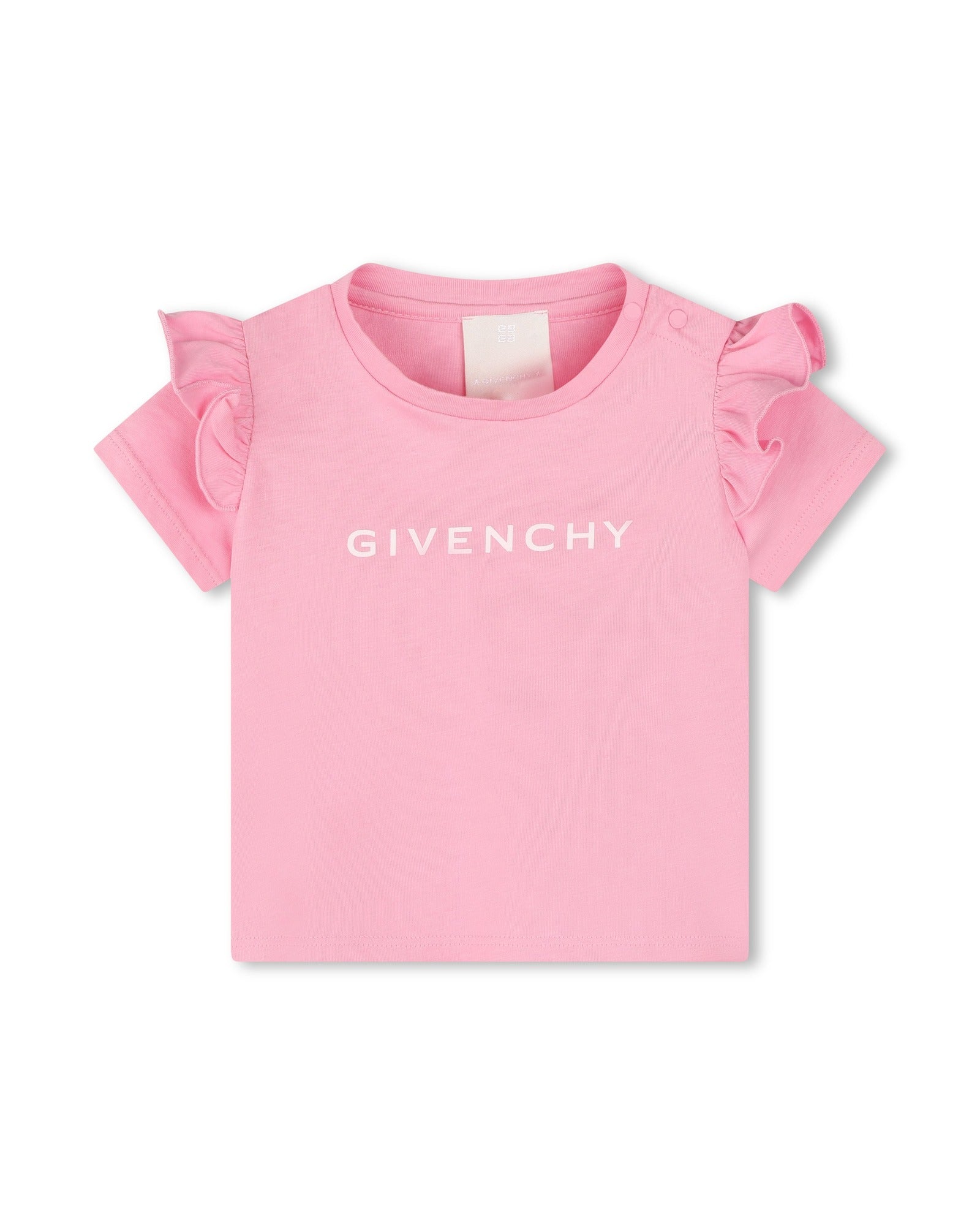 T-shirt with press stud fastening - Rose Friandi