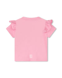 T-shirt with press stud fastening - Rose Friandi