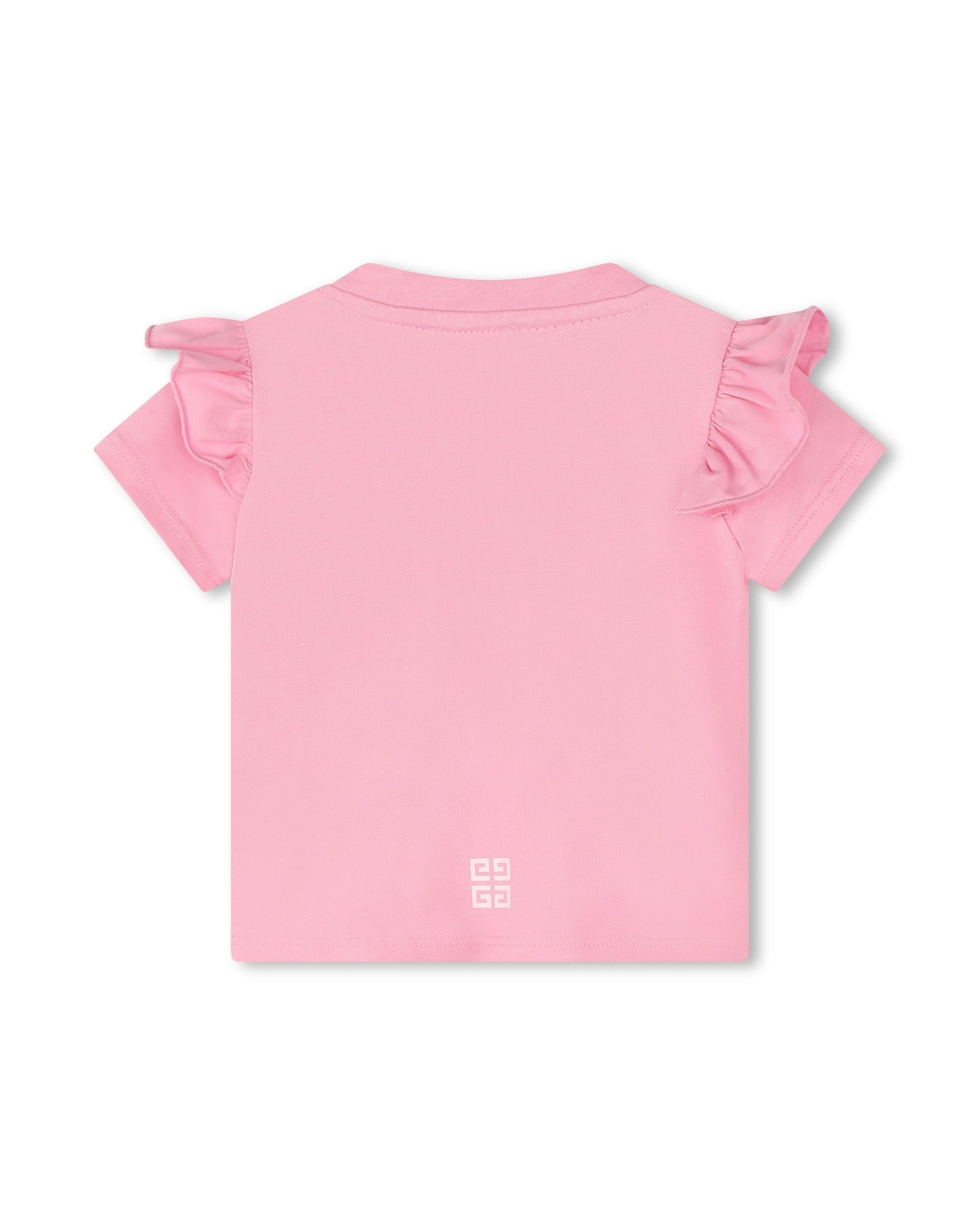 T-shirt with press stud fastening - Rose Friandi