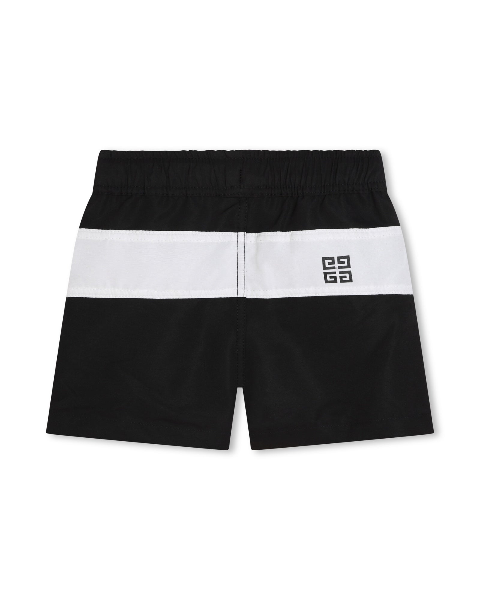 Two-tone swim shorts - Black White