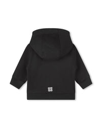 Cardigan à capuche en molleton - Black