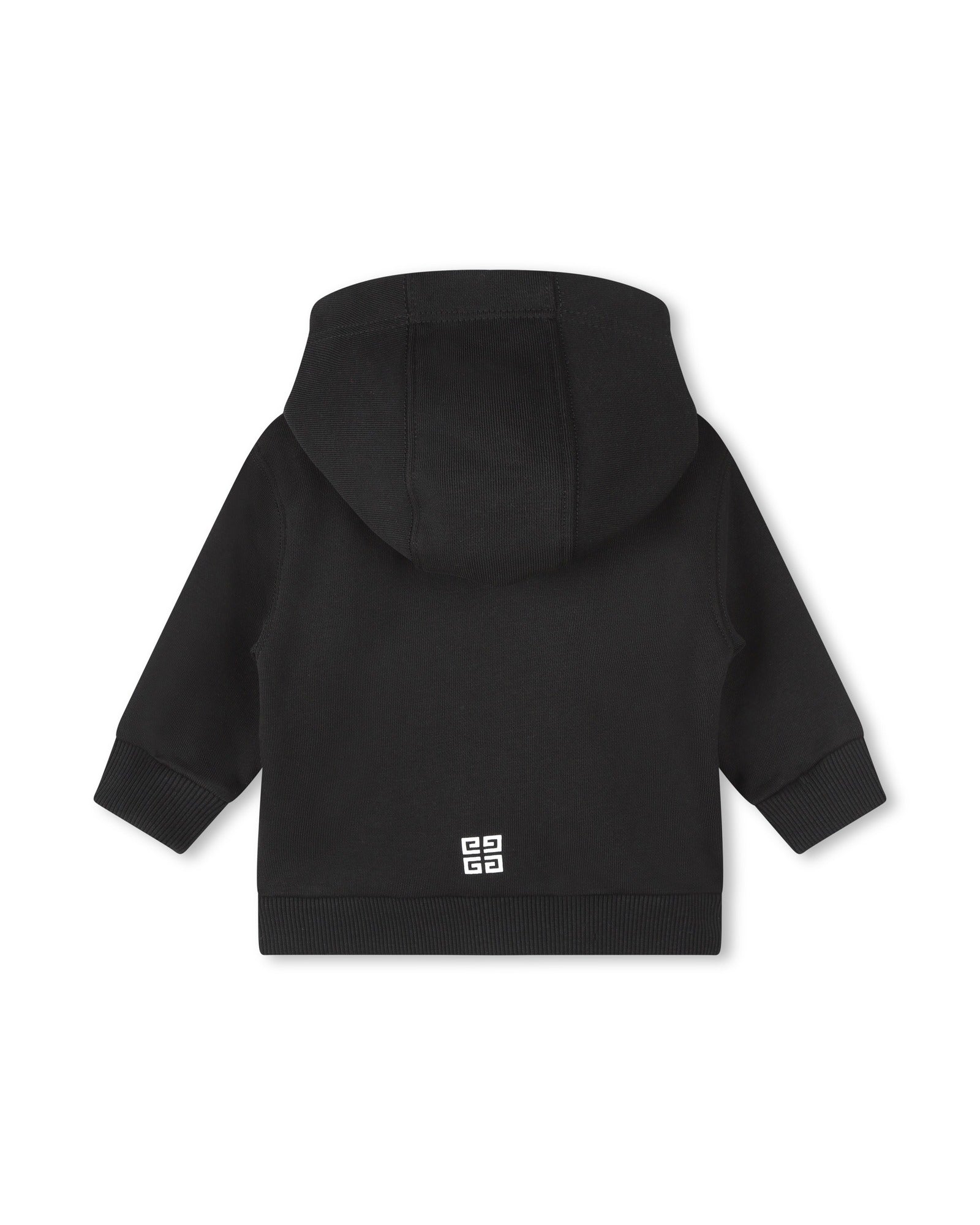Cardigan à capuche en molleton - Black