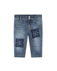 Cotton denim trousers - Double stone