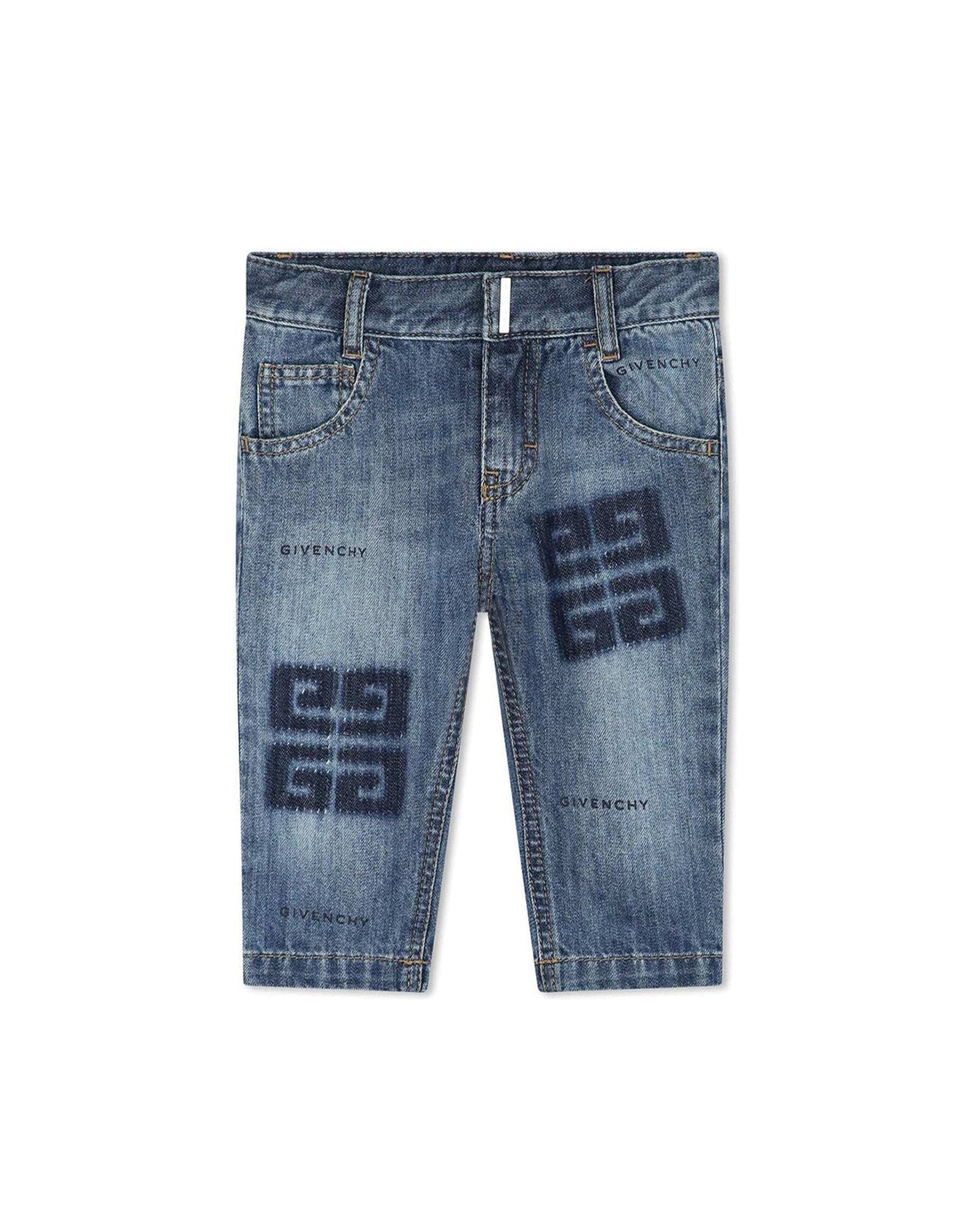 Cotton denim trousers - Double stone