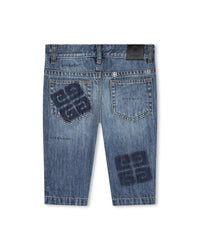 Cotton denim trousers - Double stone