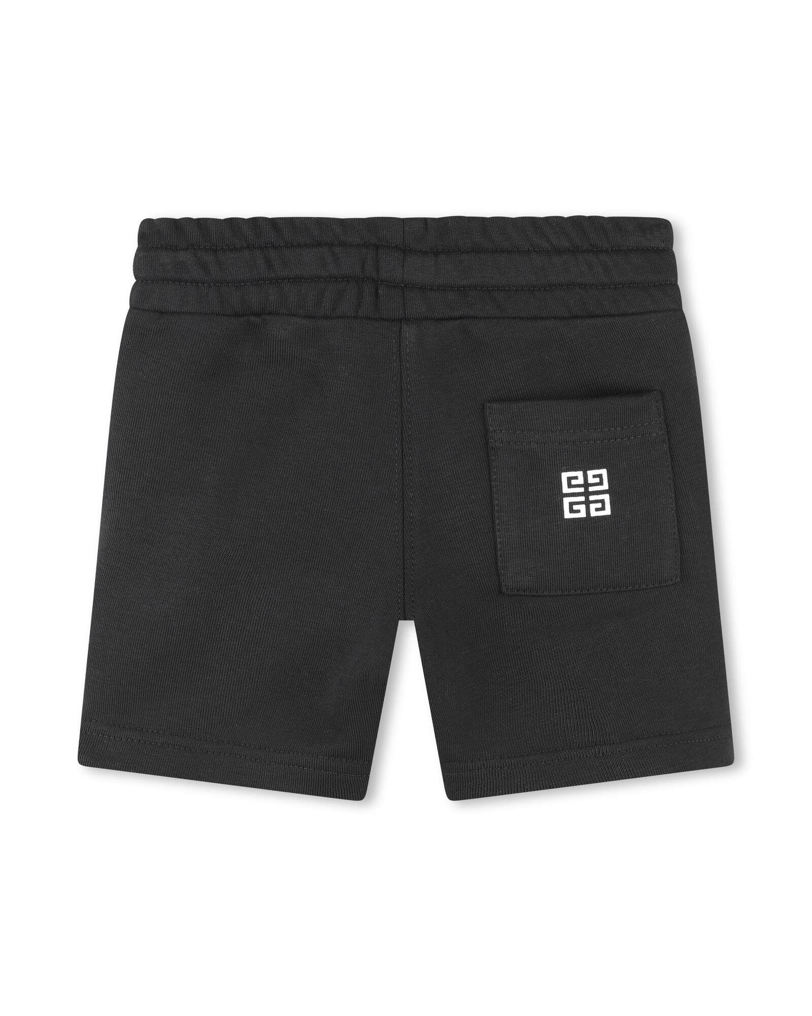 Short à taille élastiquée - Black