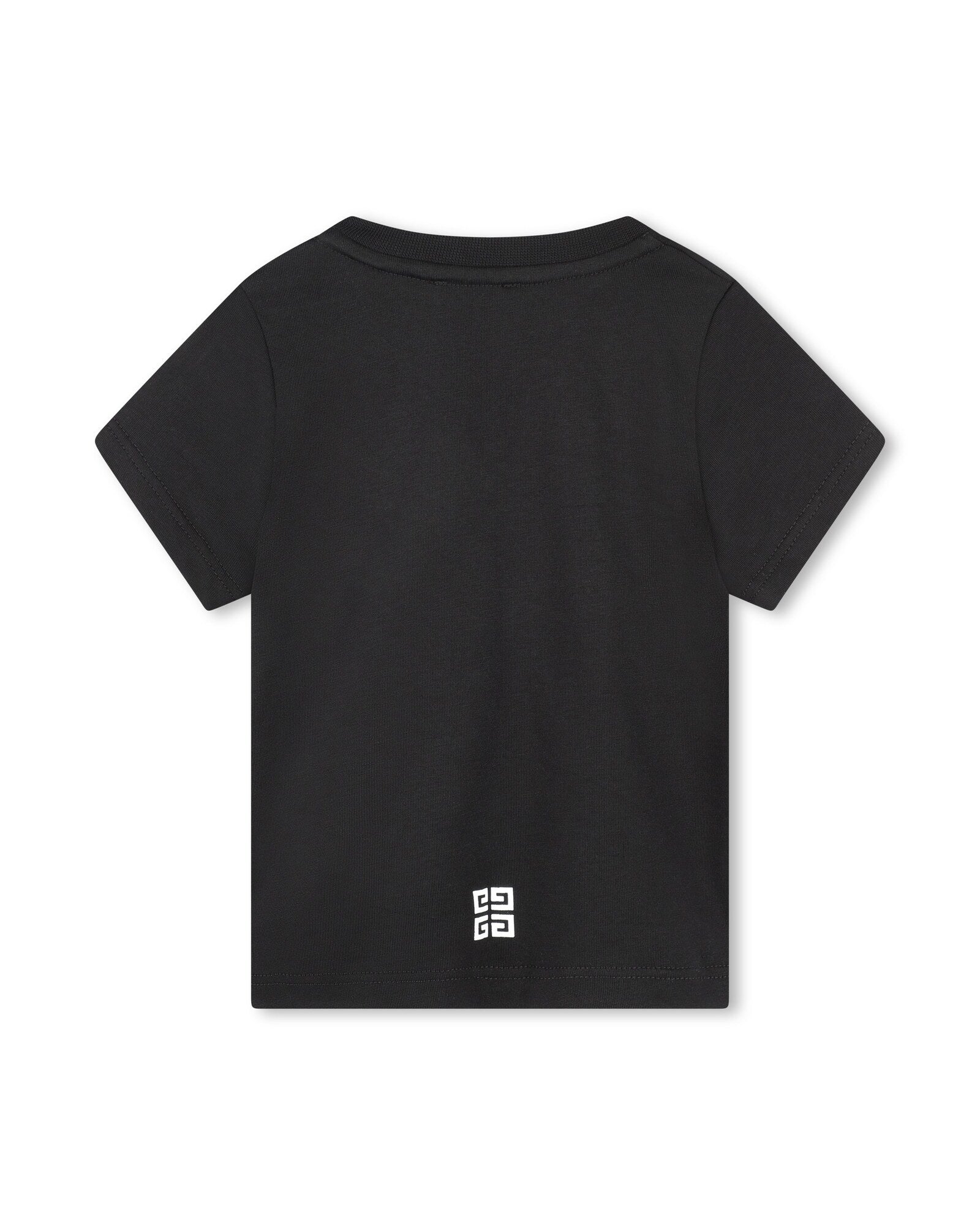T-shirt with press stud fastening - Black