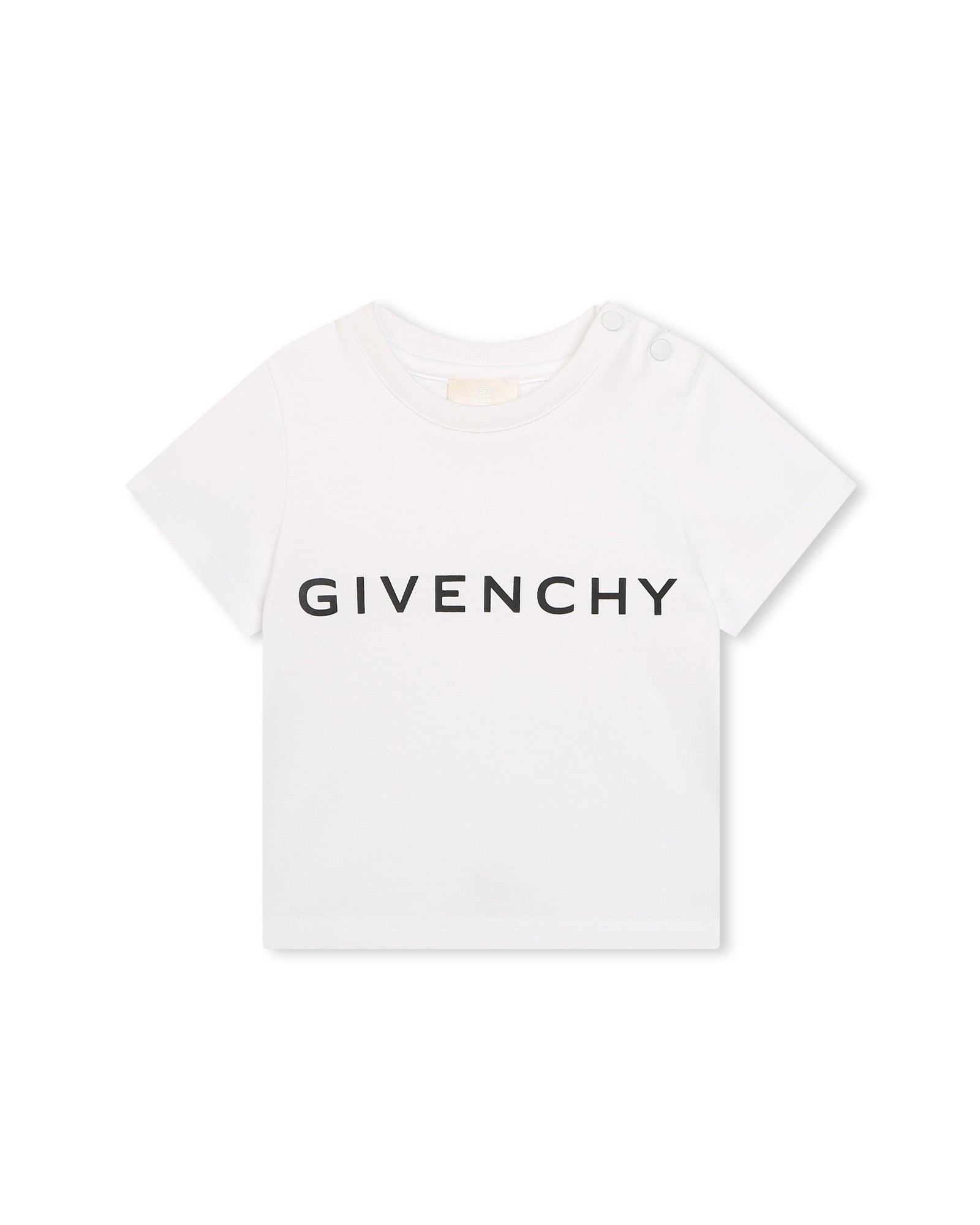 T-shirt à fermeture pressionnée - Blanc