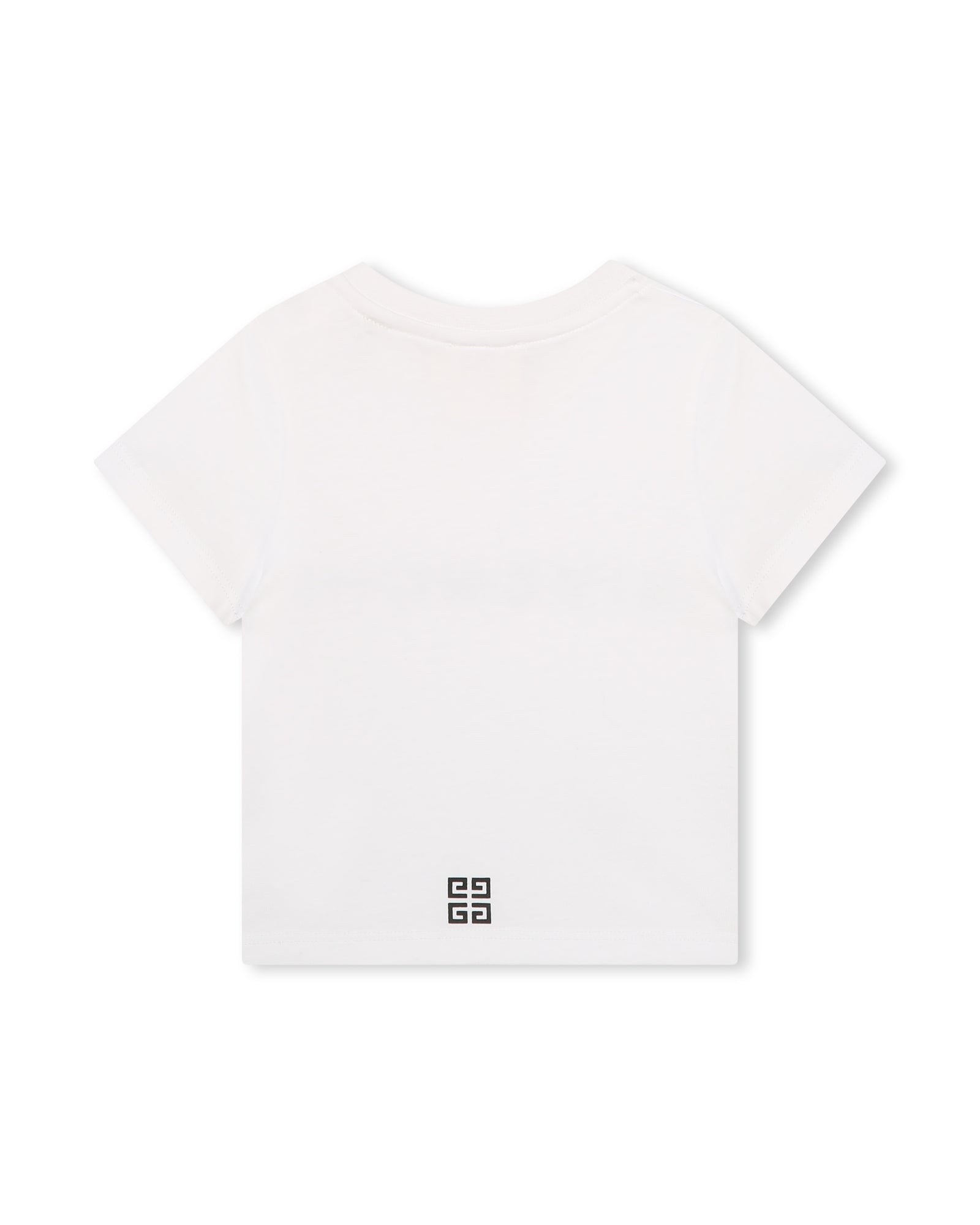 T-shirt with press stud fastening - White
