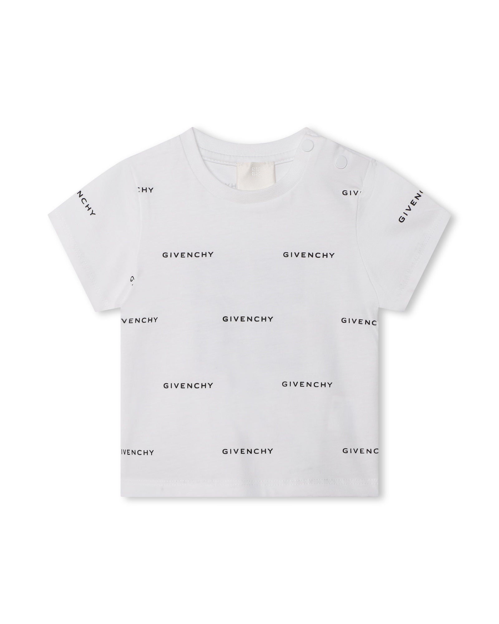 Short-sleeved cotton T-shirt - White Black