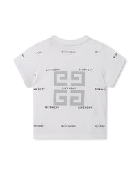 Short-sleeved cotton T-shirt - White Black