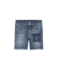 Short avec impression en denim - Double Stone