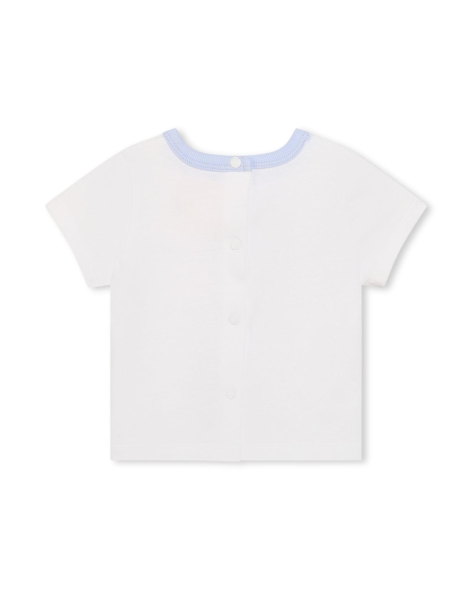 Cotton dungarees and t-shirt set - Ciel