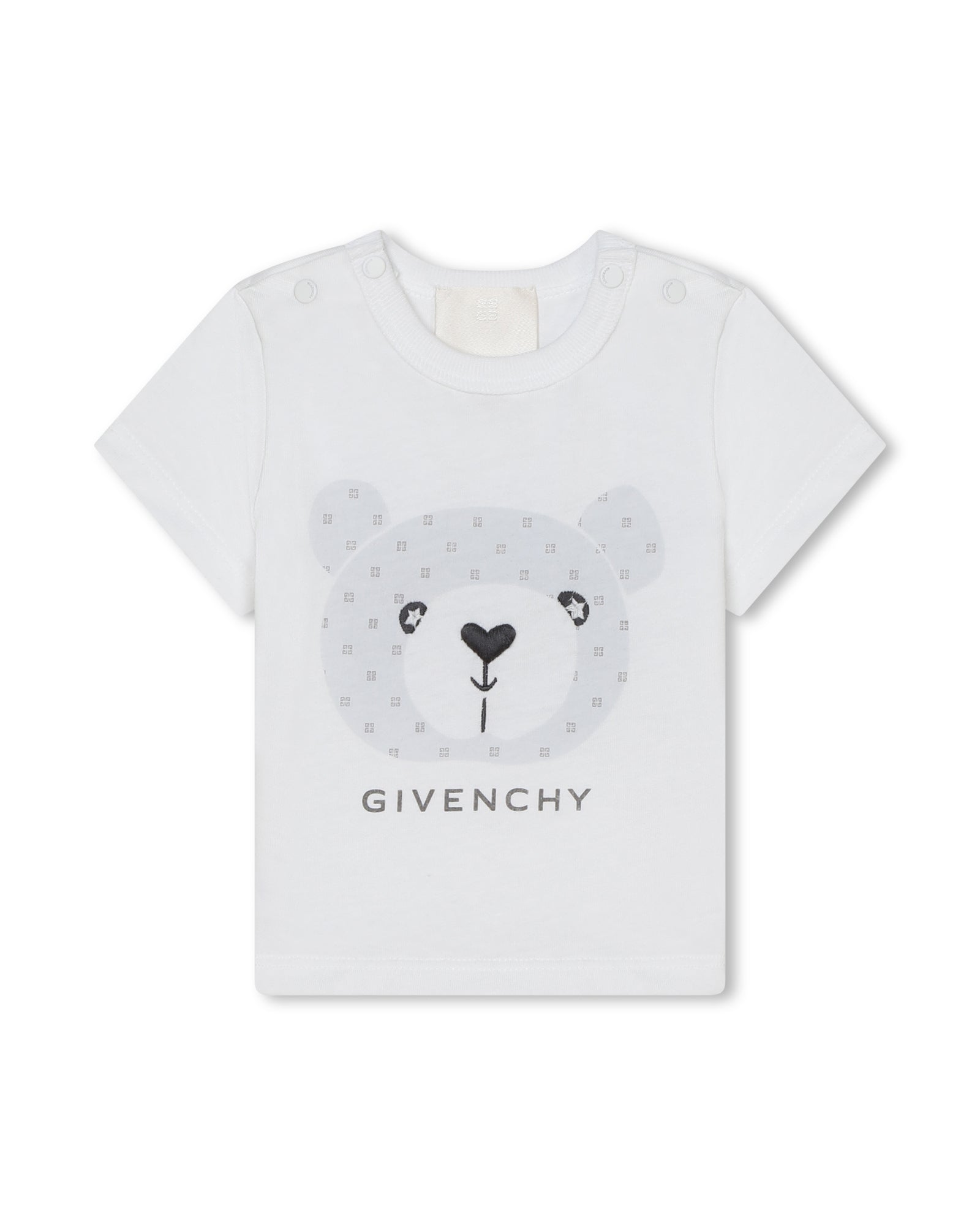 Ensemble t-shirt short et bandana en coton - Blanc