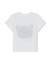 Ensemble t-shirt short et bandana en coton - Blanc