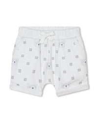 Ensemble t-shirt short et bandana en coton - Blanc
