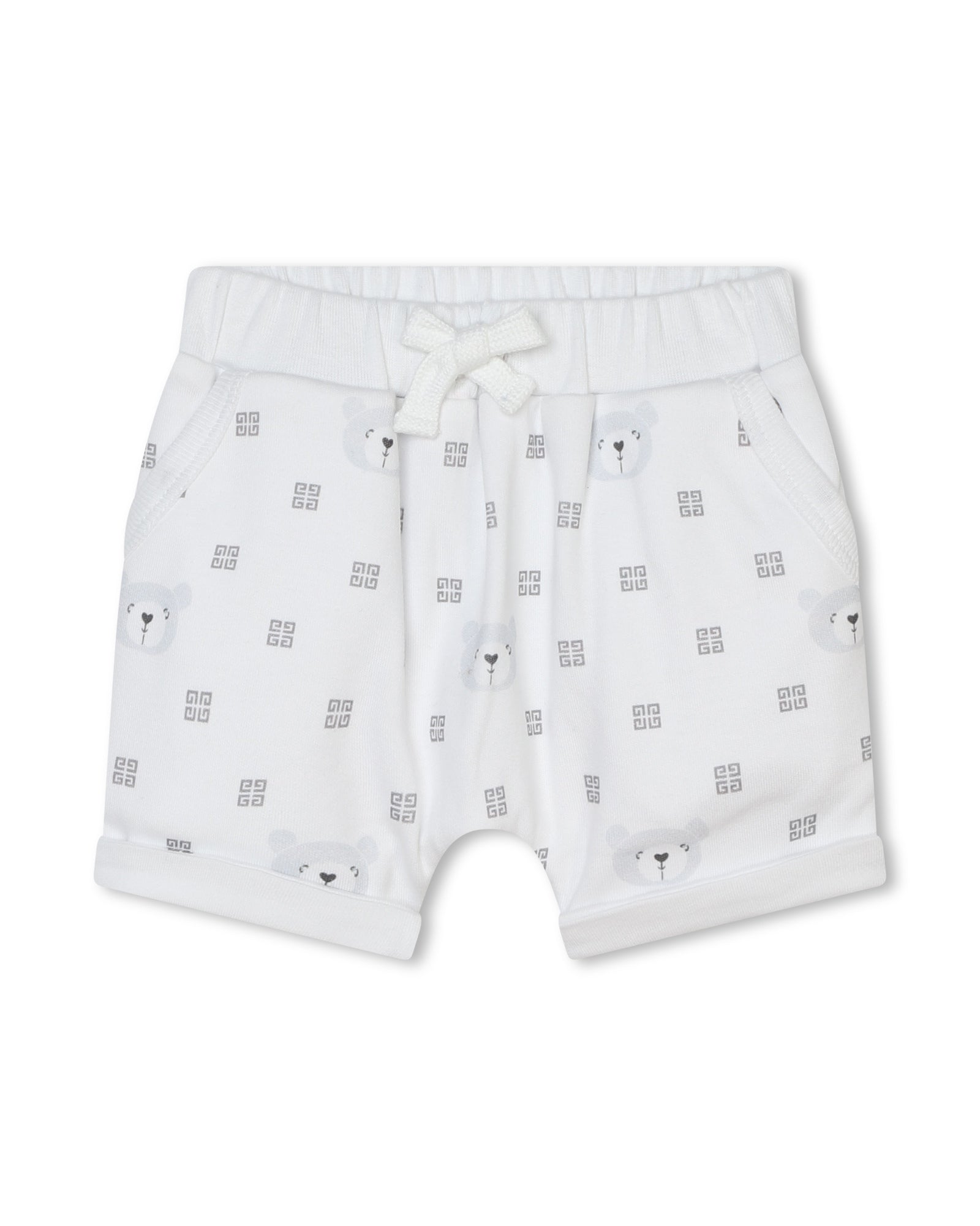Ensemble t-shirt short et bandana en coton - Blanc