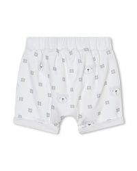 Ensemble t-shirt short et bandana en coton - Blanc