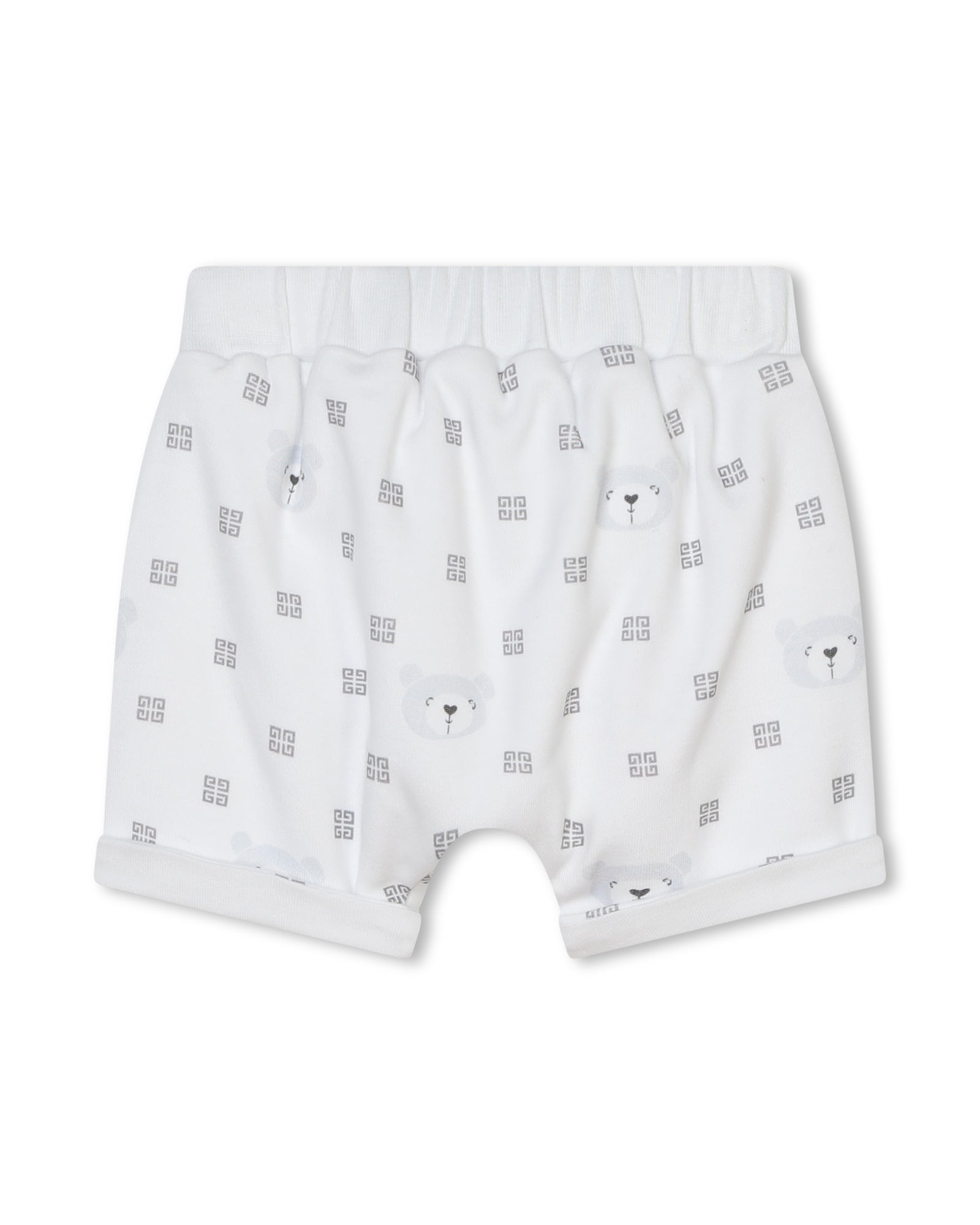 Ensemble t-shirt short et bandana en coton - Blanc