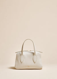 Optic White Small Maeve Crossbody Bag In Optic White Leather - Optic White