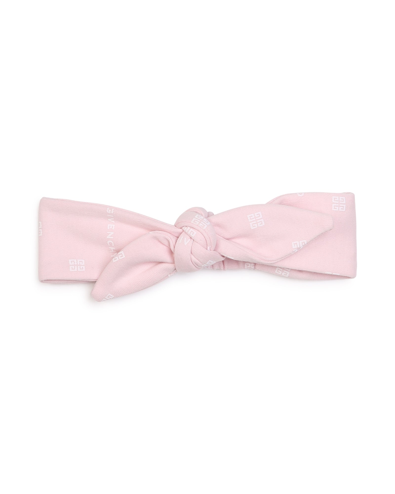 Ensemble robe et bandeau en coton - Marshmallow