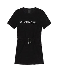 Robe à manches courtes en coton - Black