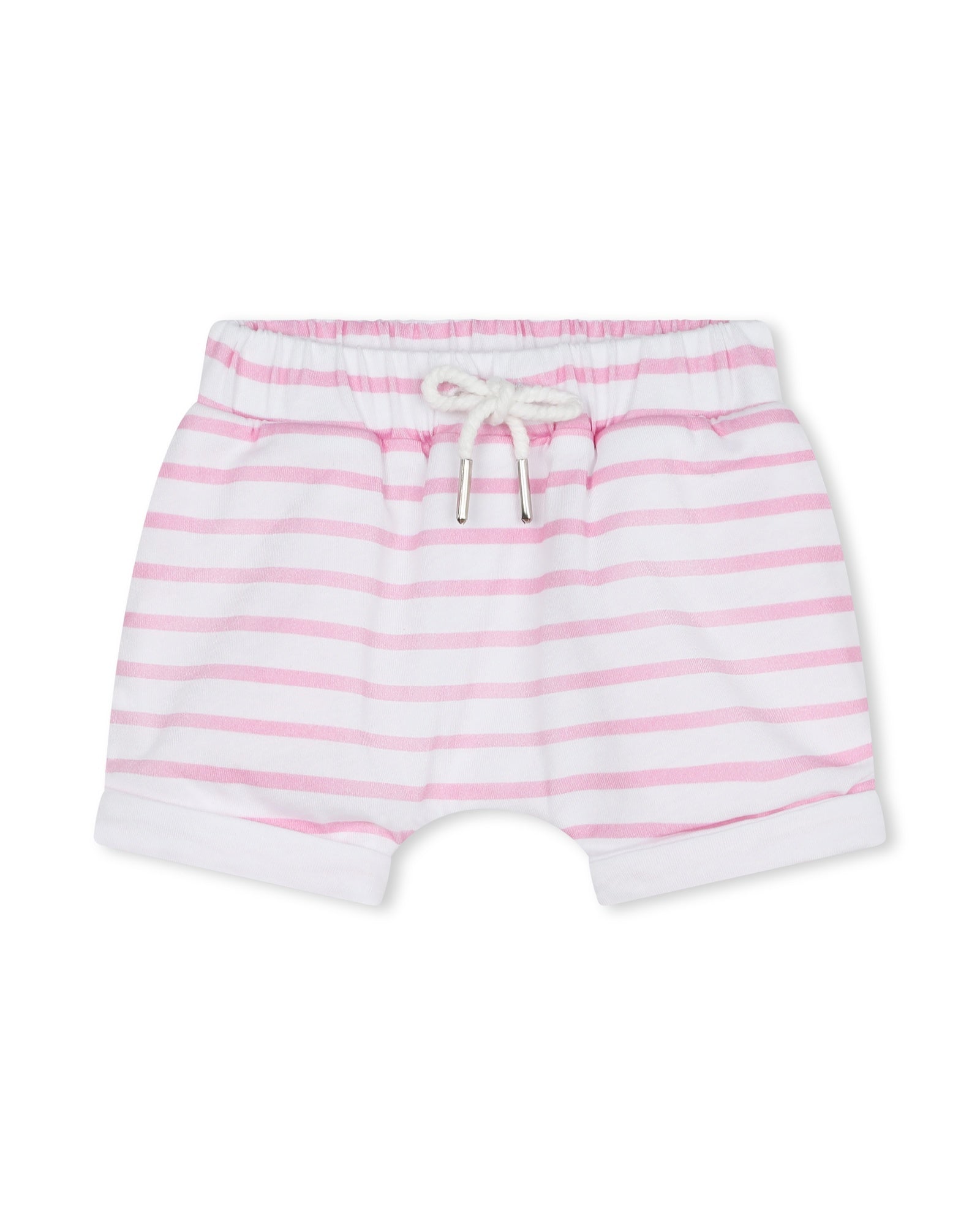 Ensemble t-shirt et short en coton - Rose friandise