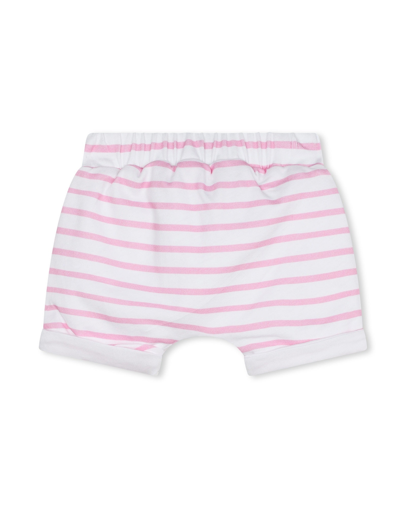 Ensemble t-shirt et short en coton - Rose friandise