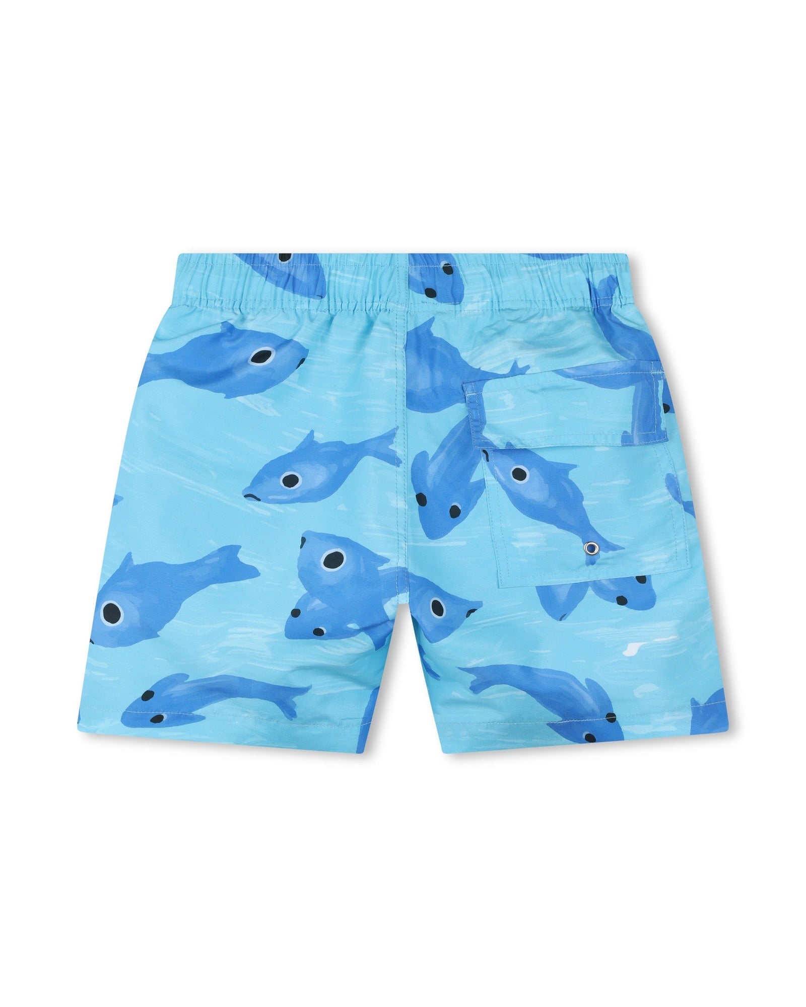 Swimming shorts with elasticated waistband - Lava Blue