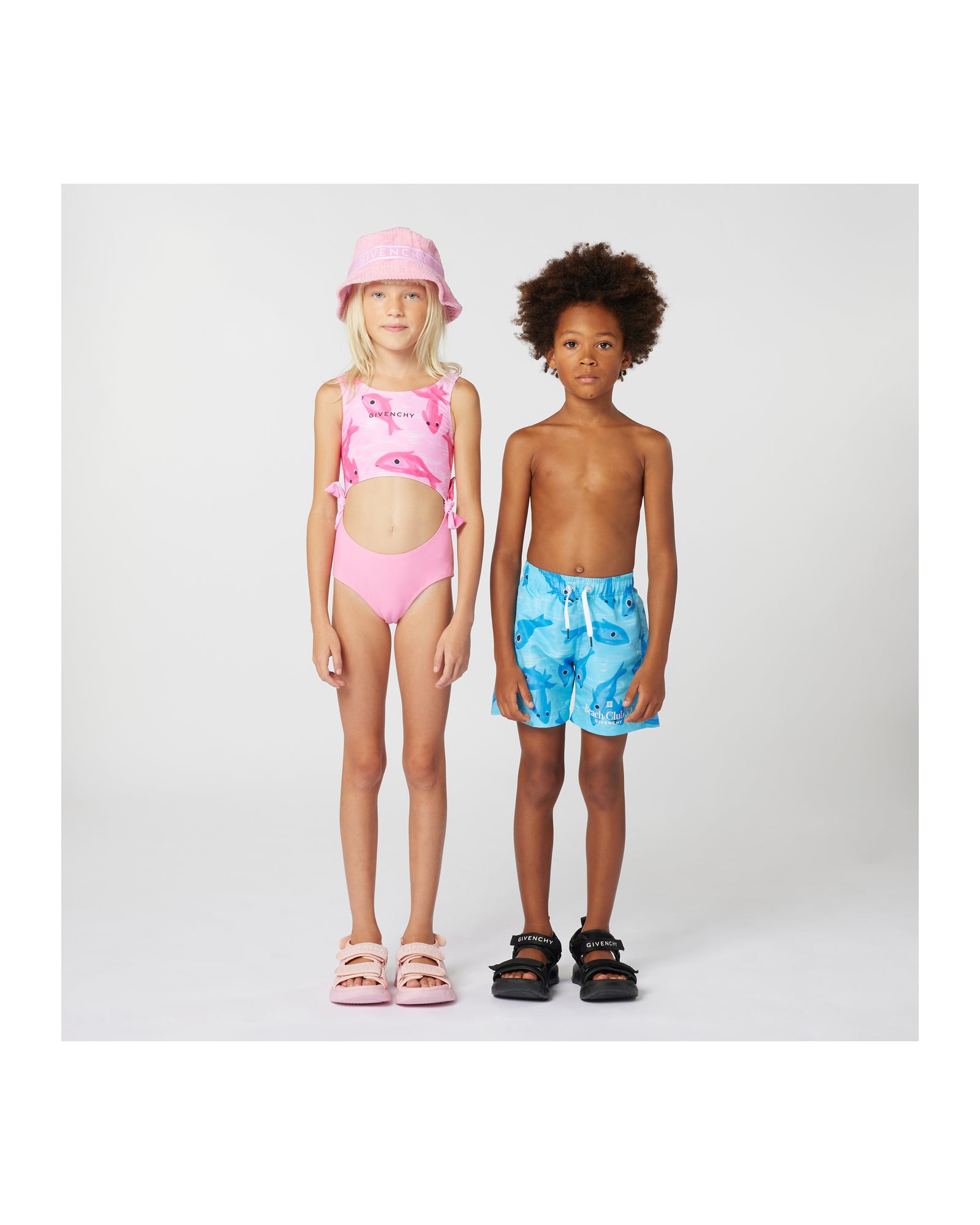 Short de bain à taille élastiquée - Bleu Lave