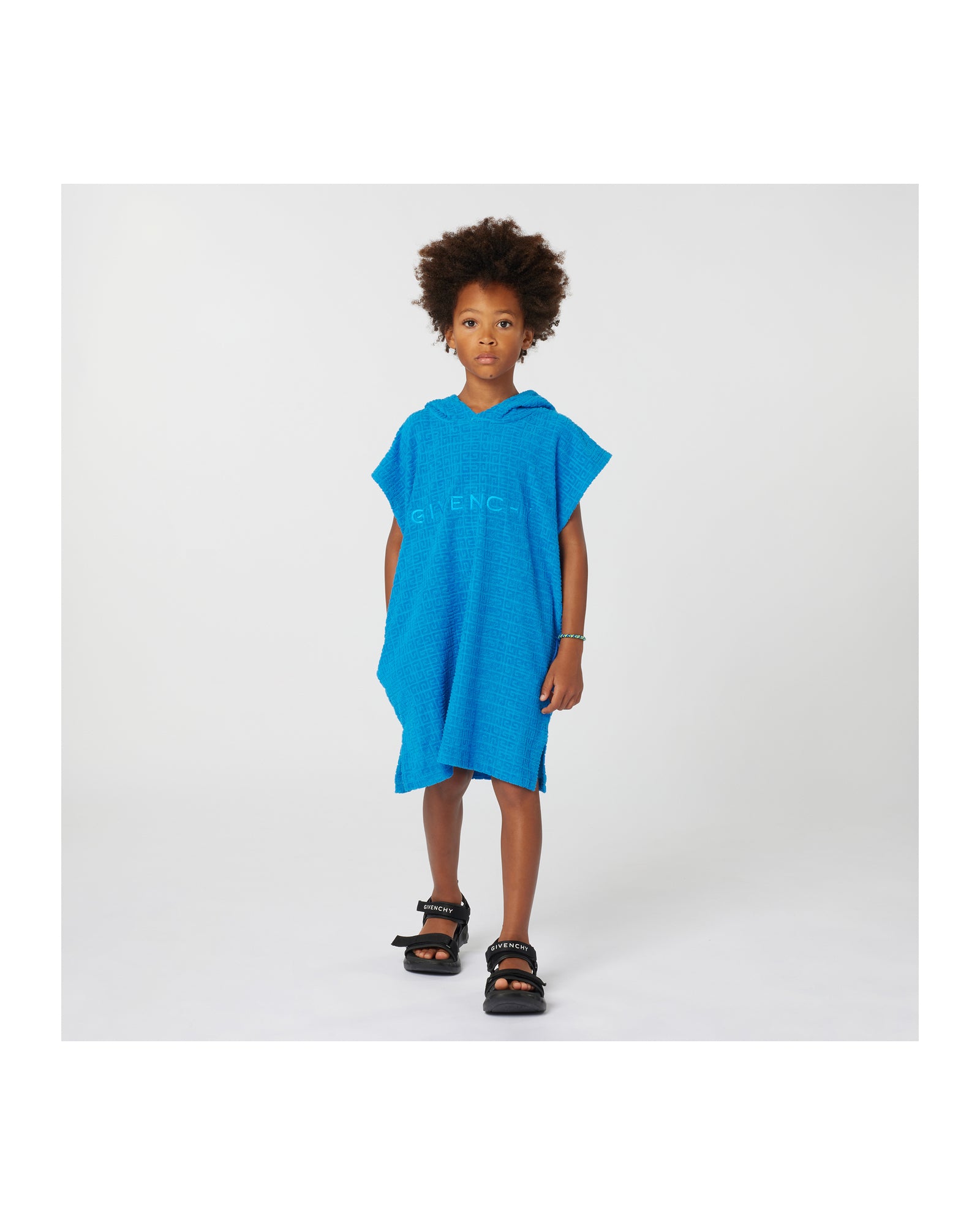 Poncho à capuche - Imperial Blu