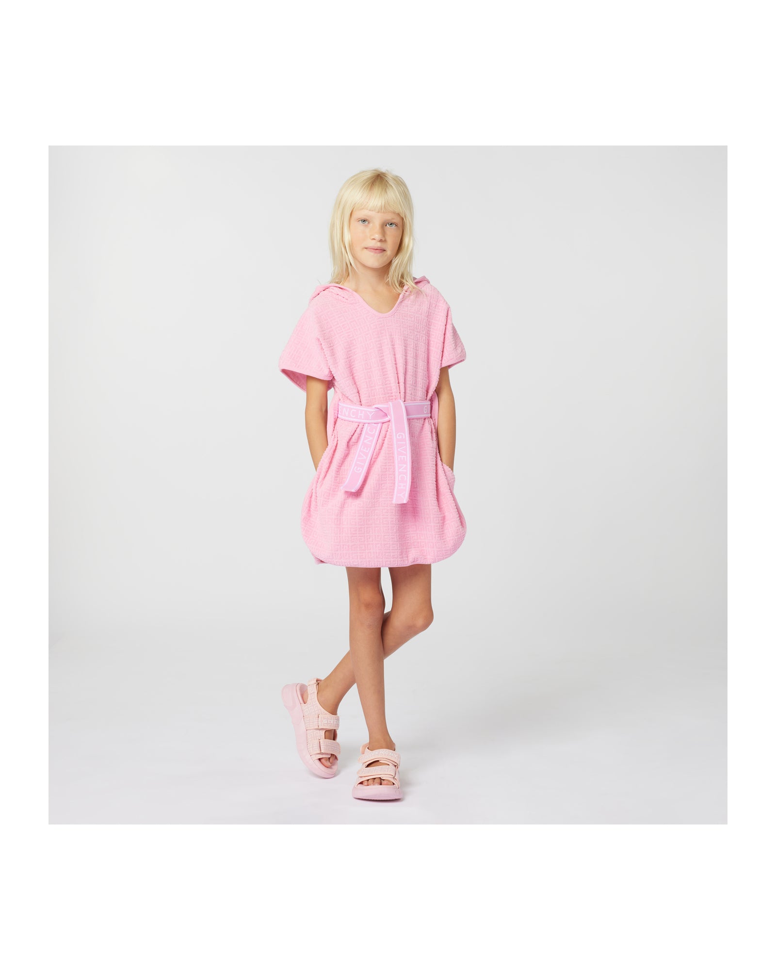 Poncho à capuche - Rose Friandi