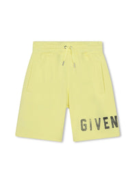 Short en coton - Jaune tendre