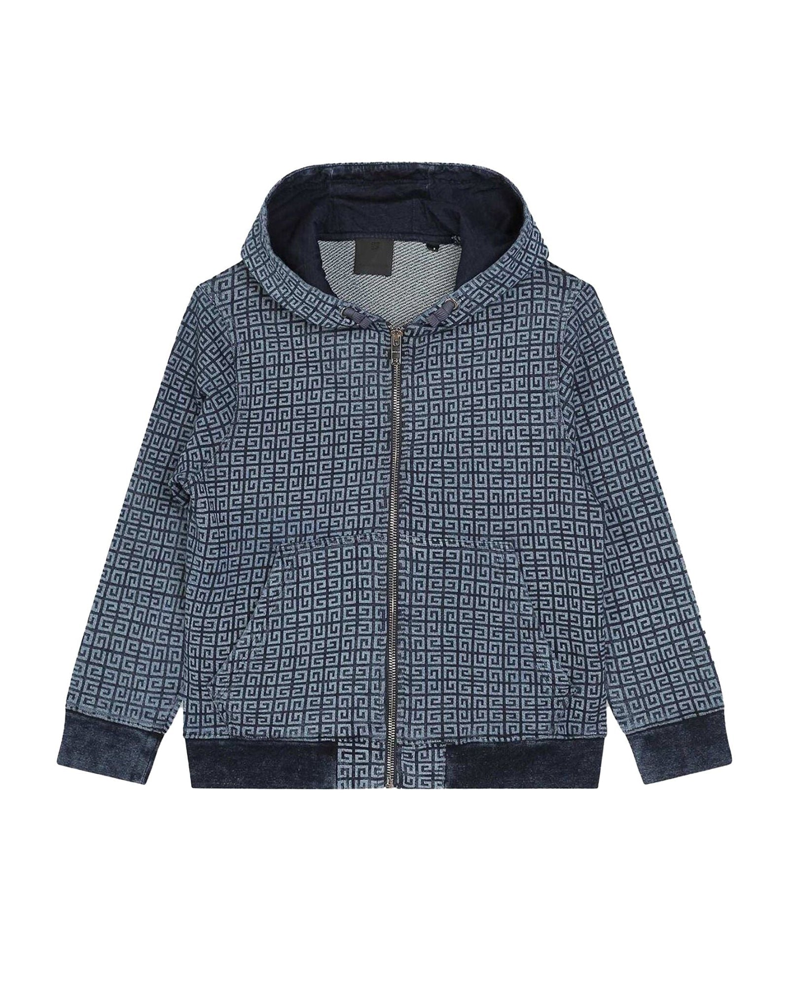 Cardigan à capuche en coton - Denim Lave