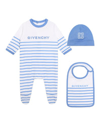 Ensemble pyjama bavoir et bonnet en coton - Ouragan