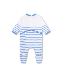Ensemble pyjama bavoir et bonnet en coton - Ouragan