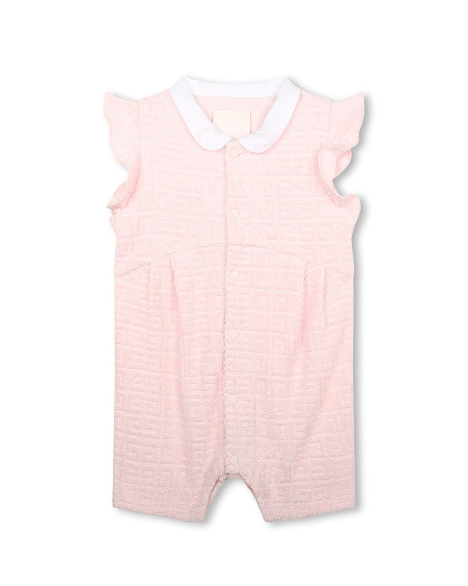 Combinaison courte en coton - Marshmallow
