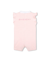 Combinaison courte en coton - Marshmallow