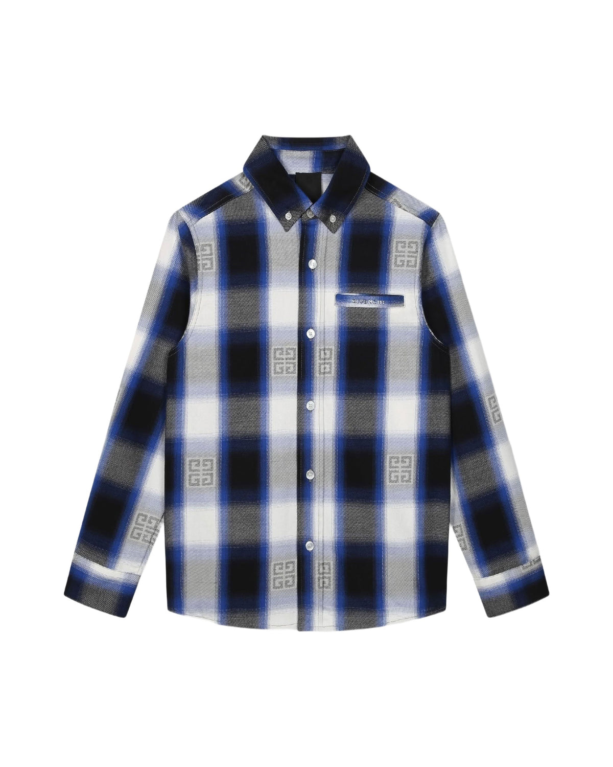 Chemise en coton - Gris Bleu