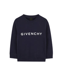 Sweatshirt à motif en molleton - Blue Indigo